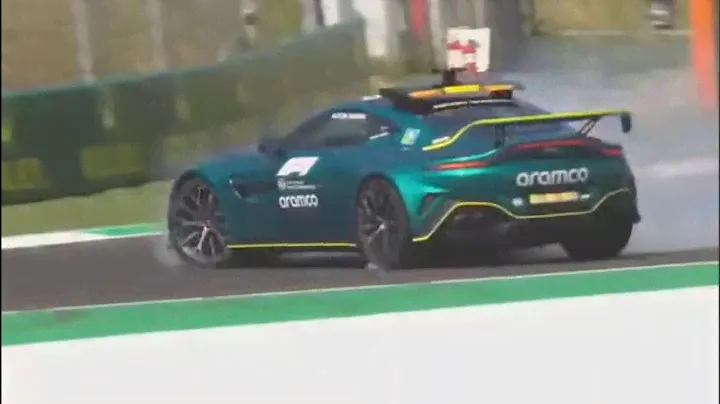 HUGE CRASH Safety Car Aston Martin in Monza  //No Music or comments