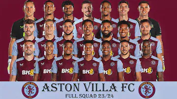 ASTON VILLA FC OFFICIAL SQUAD SEASON 2023-24 | Aston Villa FC | Premier League 23/24