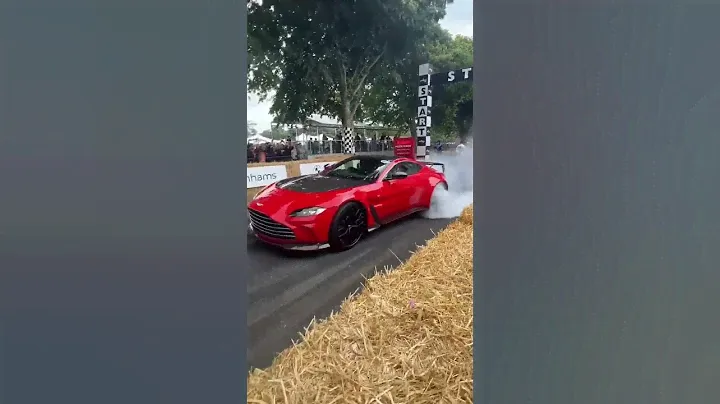 Think this Aston Martin is going to need some new tyres